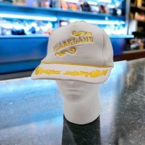 Vintage Ozarkland Snapback Trucker Hat Cap Mesh Rope Scrambled Eggs Polyester